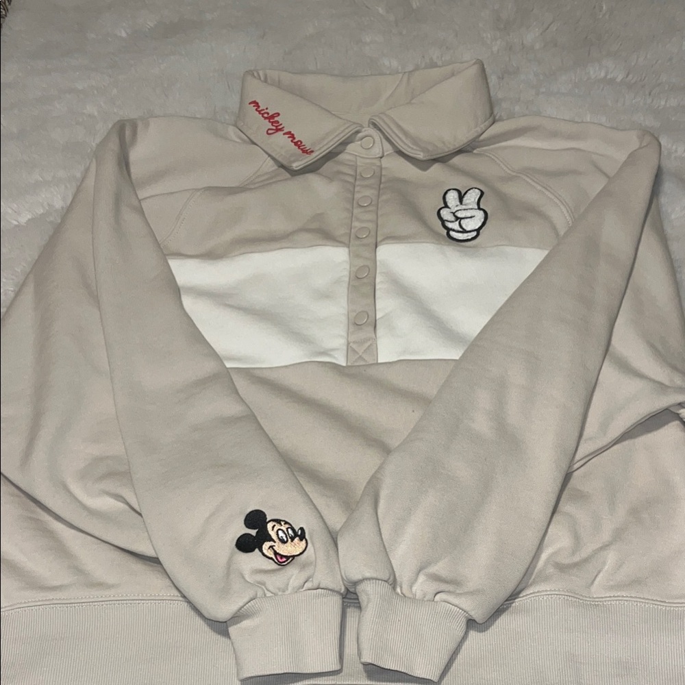 Beige polo like Sweater